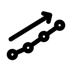 growth icon outline style