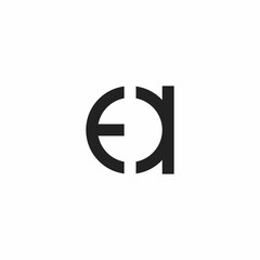 simple E and A initials logo