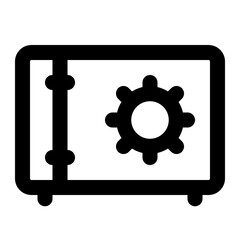 safe box icon outline style