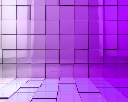 Fondo de cubos. Abstracto 3d cubos ilustraci&oacute;n de fondo en tono violeta.