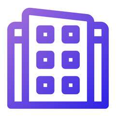 real estate icon outline gradient style