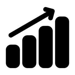 growth icon solid style