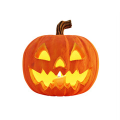 halloween pumpkin isolated on white