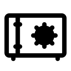 safe box icon solid style
