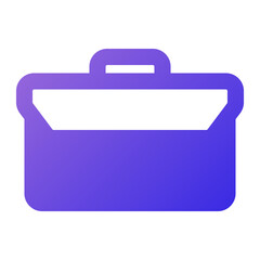 briefcase icon flat gradient style