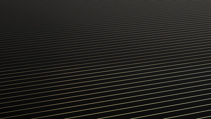 Dark Luxury Background with Parallel Stripes Presentation Frame Business Slide Layout Template Illustration with Golden Effects