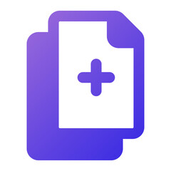 add icon flat gradient style