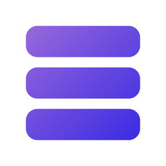 menu icon flat gradient style