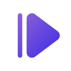 right arrow icon flat gradient style