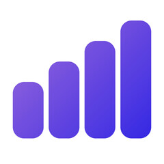 signal icon flat gradient style