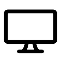 computer icon outline style