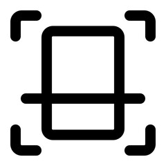 scan icon outline style