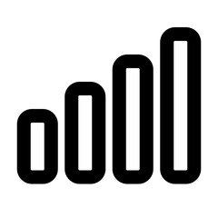 signal icon outline style