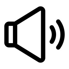 volume icon outline style