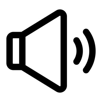 Volume Icon Outline Style