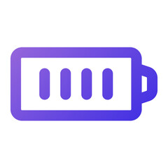 battery icon outline gradient style