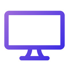 computer icon outline gradient style