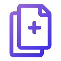 add icon outline gradient style