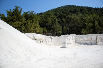 Biały marmur z greckiej wyspy Thassos
