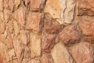 Texture of brown brick wall as background