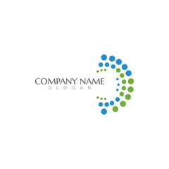 Molecule vector illustration design