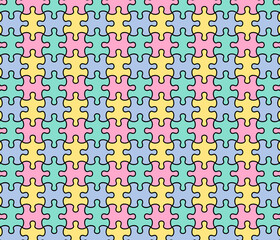 ジグソーパズルの背景イラスト素材