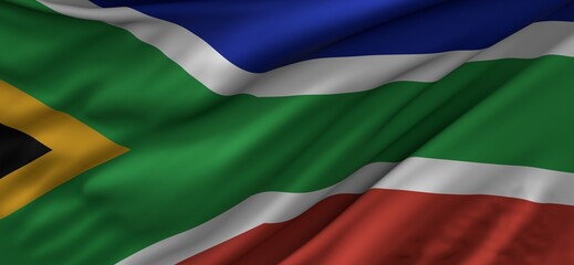 Obraz premium flag of south africa national
