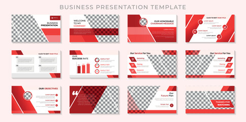 Minimal Corporate Business Presentation Template Vector File