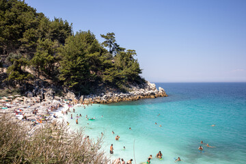 Biała plaża, Marble, Thassos, Grecja © neskama
