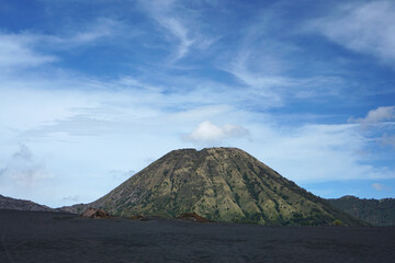Mount Batok in the Bromo Tengger Semeru National Park area, East Java, Indonesia.