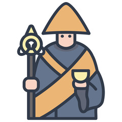 monk japan icon