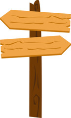 Fototapeta premium Wood Sign Vector Illustration