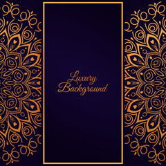 Luxury mandala ornamental background design with  arabesque Islamic style 