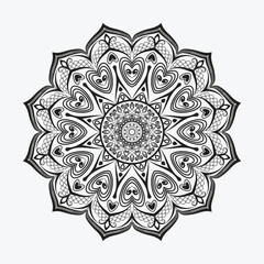 Luxury mandala ornamental background design with  arabesque Islamic style 