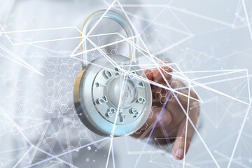 security data code digital in hand
