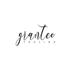 trendy signature logo design 
