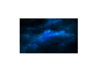 Space background realistic nebula shining stars cosmos stardust milky way galaxy infinite universe and starry night vector