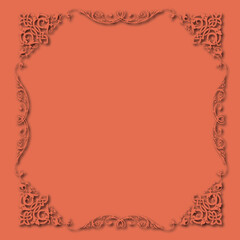 Frame, in the style of an ornament, Vector illustration eps 10, Art.