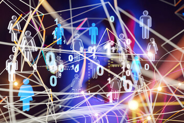 Social Media Circles modern Network