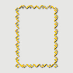 Frame, in the style of an ornament, Vector illustration eps 10, Art.