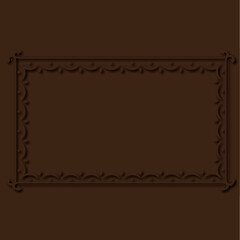 Frame, in the style of an ornament, Vector illustration eps 10, Art.