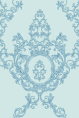 Classical luxury old fashioned damask ornament, royal seamless texture for wallpapers, textile, wrapping. Vintage exquisite floral baroque template.
