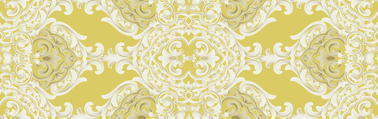 Classical luxury old fashioned damask ornament, royal seamless texture for wallpapers, textile, wrapping. Vintage exquisite floral baroque template.

