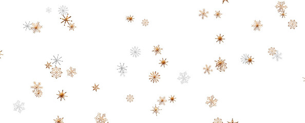 The winter background, falling snowflakes