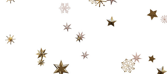 Snowflakes falling for christmas decoration abstract