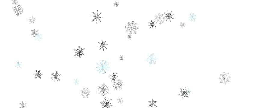 Christmas Card - Snowflakes Of Paper In Frame