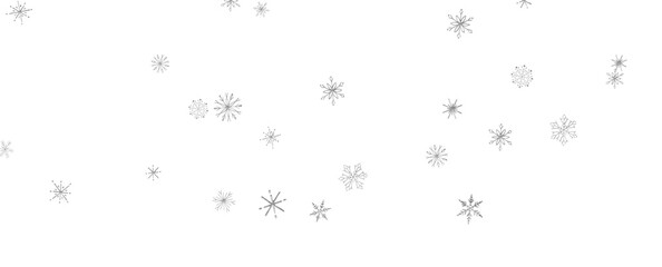 With Realistic Snowflakes Overlay On Light Silver Backdrop. Xmas Holidays