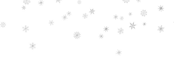 With Realistic Snowflakes Overlay On Light Silver Backdrop. Xmas Holidays