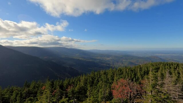 Silesian Ridge in the Giant Mountains. Snezka 