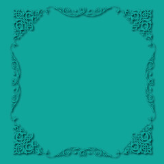 Frame, in the style of an ornament, Vector illustration eps 10, Art.